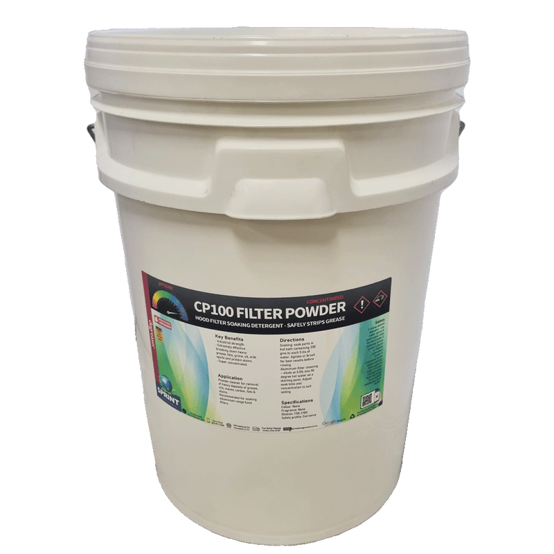 20kg pail of Chemical Powder degreaser - CP100 Filter Powder by Sprint Cleaning Products