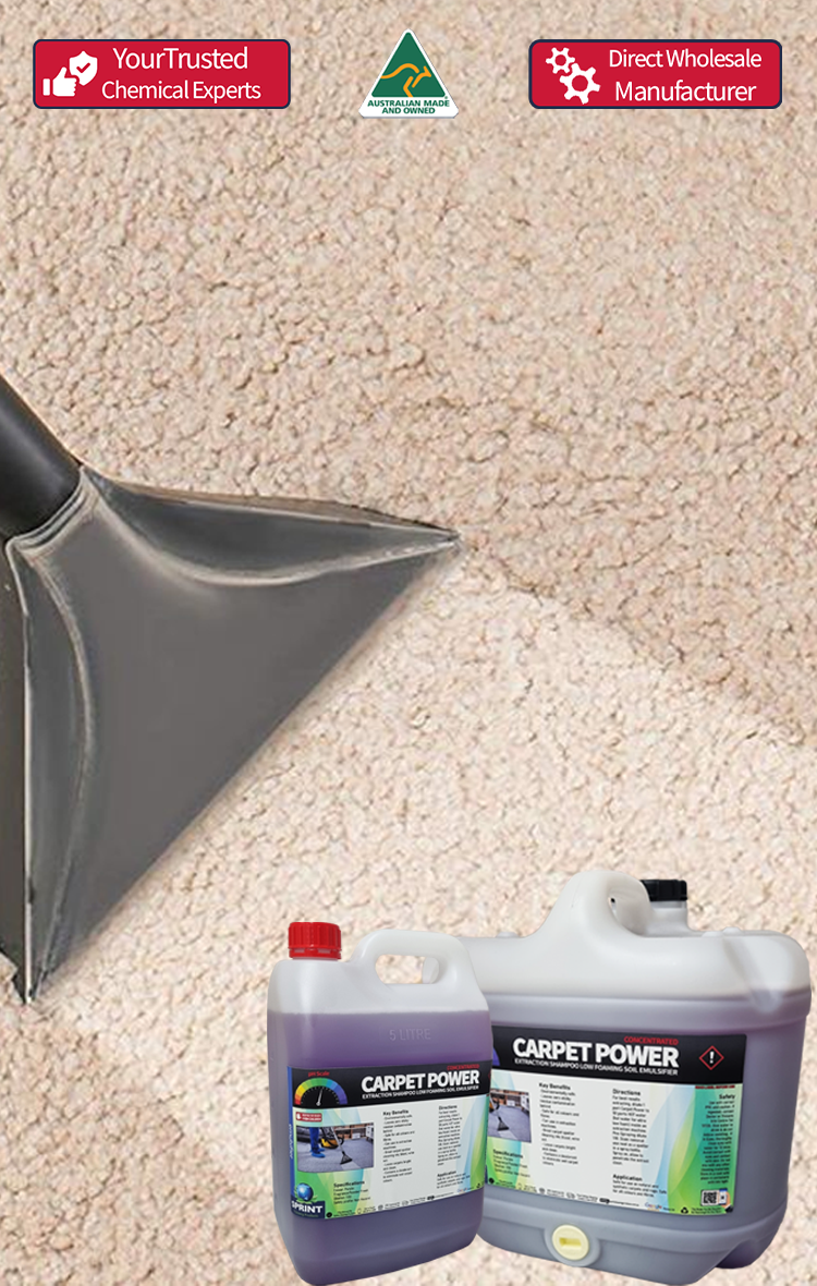 Carpet Power - Carpet Extraction Shampoo - Sprint Cleaning Products