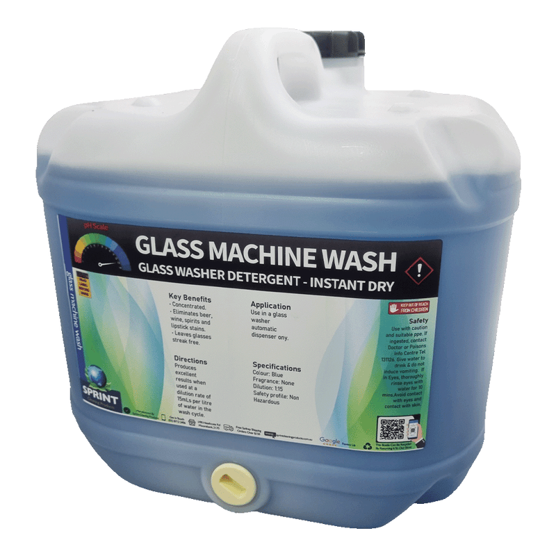 Glass Machine Washing Detergent - Sprint Cleaning Products