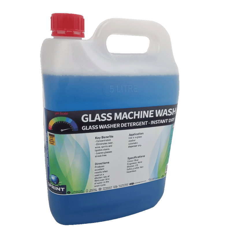 Glass Machine Washing Detergent - Sprint Cleaning Products