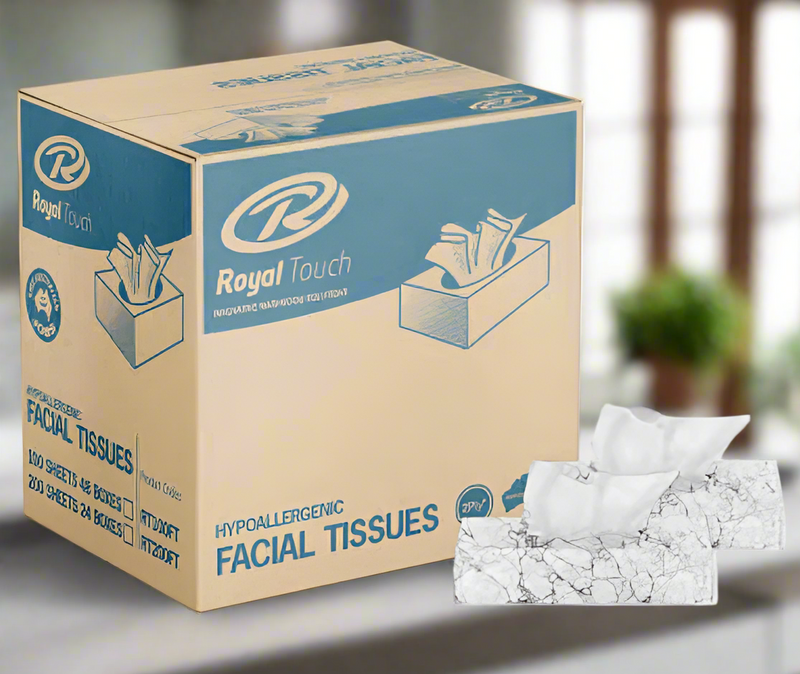 Facial Paper Tissues - 2Ply 100 Sheets (48 boxes/Carton) - Made in Australia