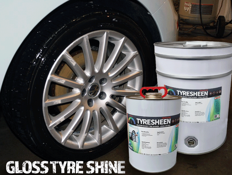 Gloss "Wet Look" Silicone Based Tyre Shine by Sprint Cleaning Products