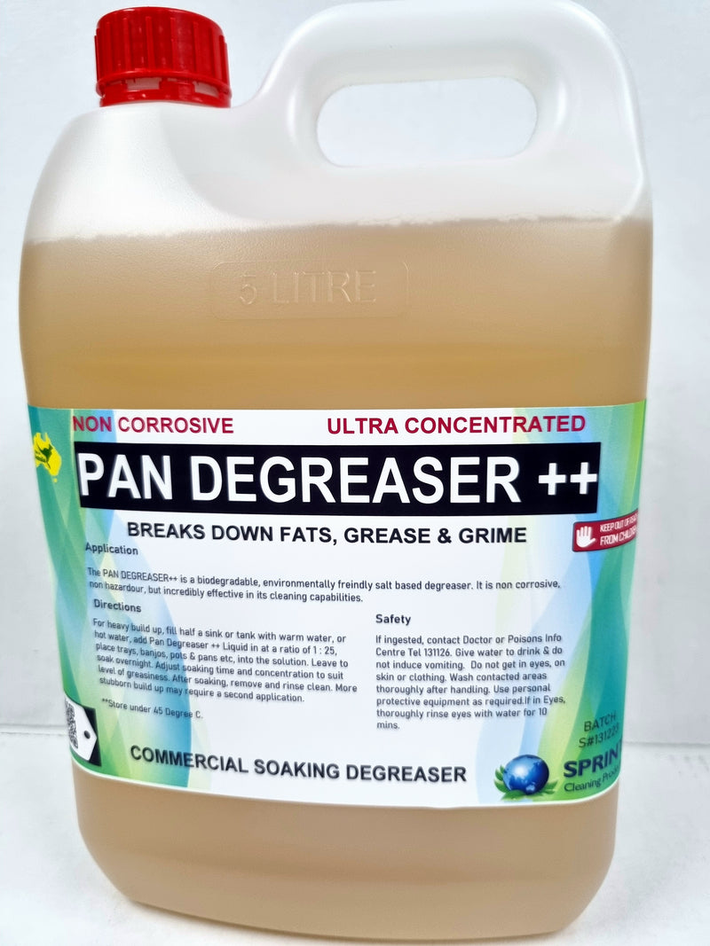 PAN DEGREASER ++  -  Commercial Soaking Tank Detergent