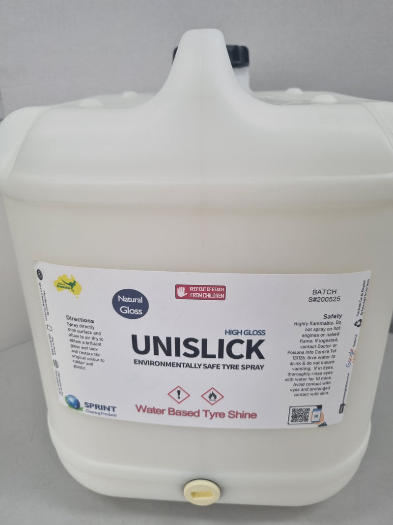 Unislick - Water Based Tyre Shine spray (new long lasting formula)