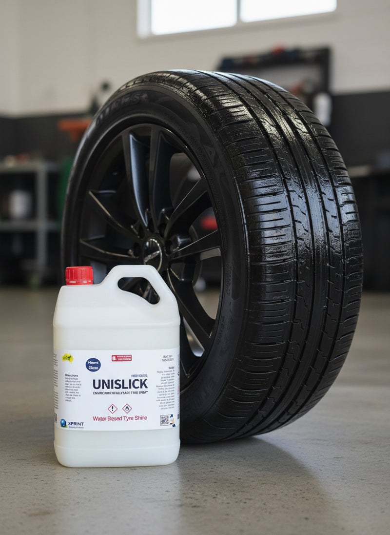 Unislick - Water Based Tyre Shine spray (new long lasting formula)