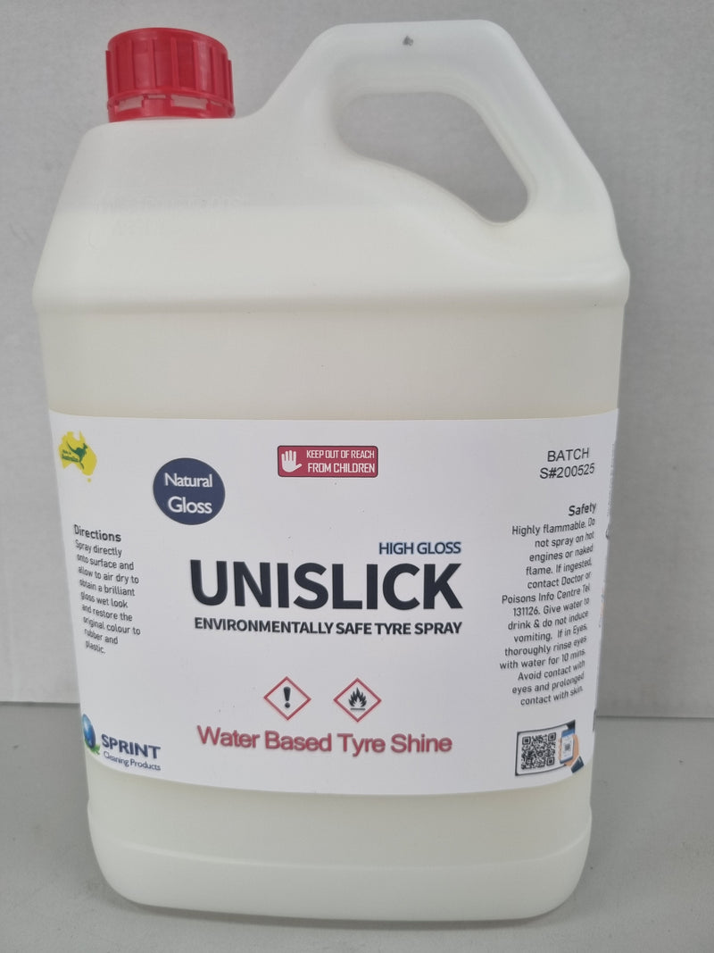 Unislick - Water Based Tyre Shine spray (new long lasting formula)