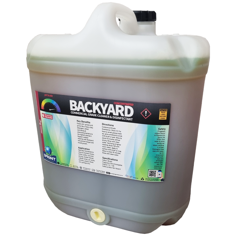 Backyard Commercial Grade Cleaner & Disinfectant - Sprint Cleaning Products