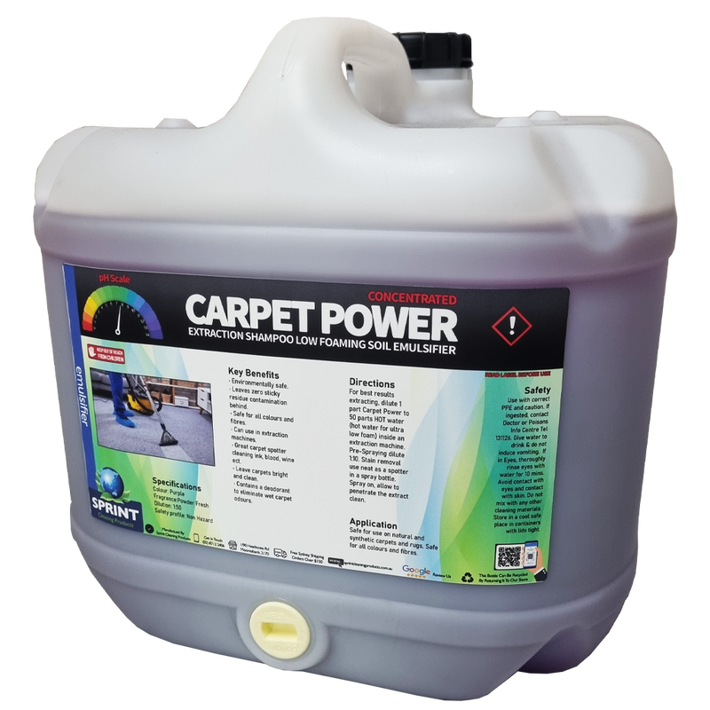 Carpet Power Extraction Shampoo - Sprint Cleaning Products