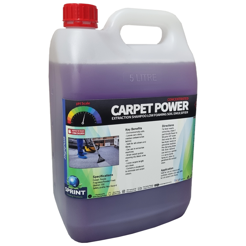 Carpet Power Extraction Shampoo - Sprint Cleaning Products