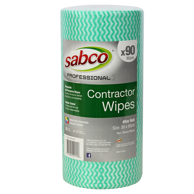 Contractor Wipes (90 Wipes) - Sabco