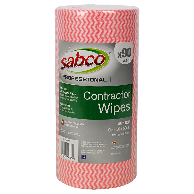 Contractor Wipes (90 Wipes) - Sabco