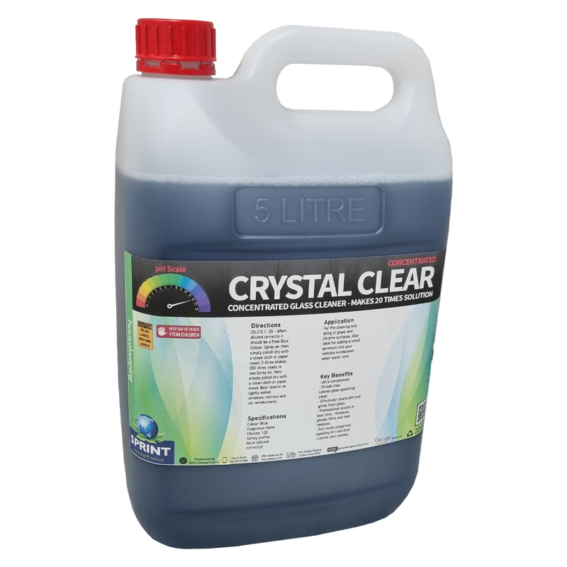 Crystal Clear Concentrate Economy Glass Cleaner - Sprint Cleaning Products