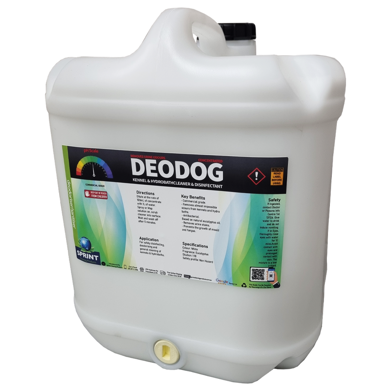 Deodog - Kennel & Hydrobath Disinfectant/Deodoriser - Sprint Cleaning Products