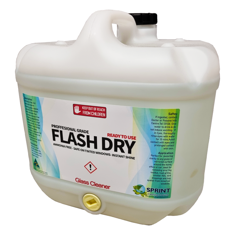 Flash Dry - Tinted Glass Cleaner - Sprint Cleaning Products