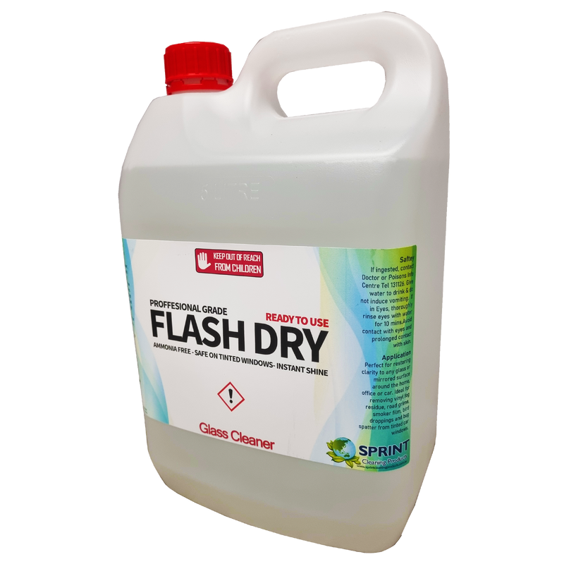 Flash Dry - Tinted Glass Cleaner - Sprint Cleaning Products