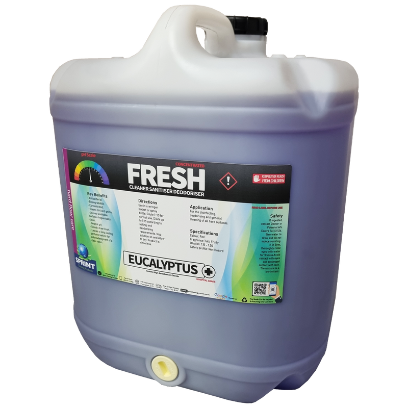 Fresh Cleaner Sanitiser Deodoriser Disinfectant - Eucalyptus - Sprint Cleaning Products