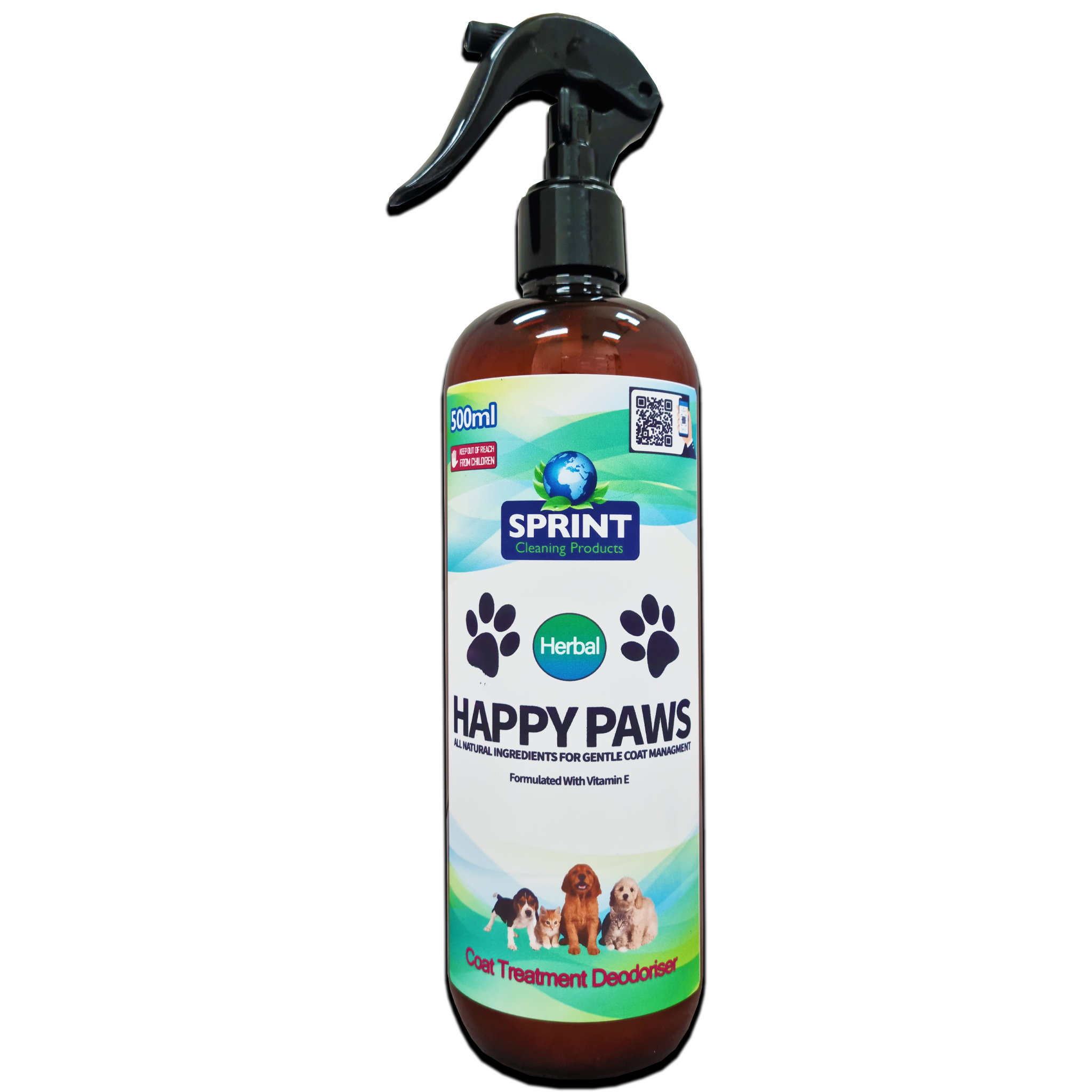 Buy Happy Paws Pet Coat Treatment Deodoriser 500ml Online Sprint