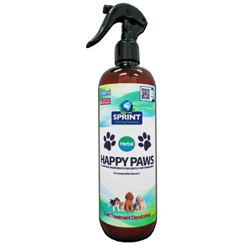 Happy Paws Pet Coat Treatment Deodoriser Herbal 500ml - Sprint Cleaning Products