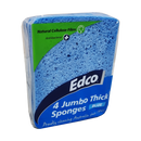 Jumbo Thick Sponges 4 Pack - Edco