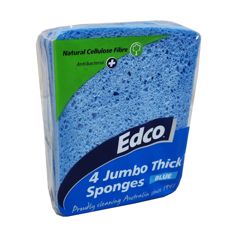 Jumbo Thick Sponges 4 Pack - Edco