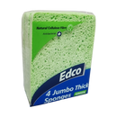 Jumbo Thick Sponges 4 Pack - Edco