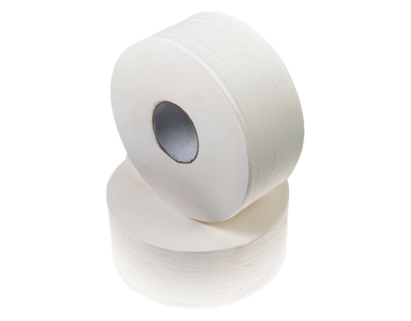 Jumbo Toilet Paper Roll 2 Ply 300m x 8 Rolls - Gentility