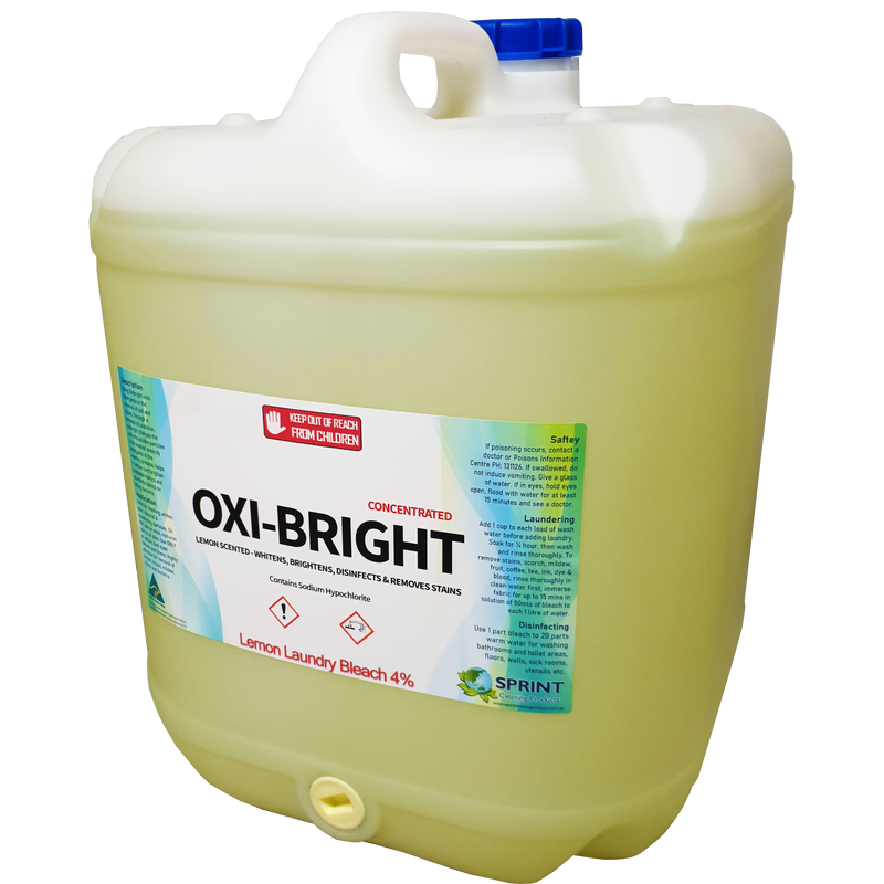 Oxibright - Lemon Laundry Bleach 4% - Sprint Cleaning Products
