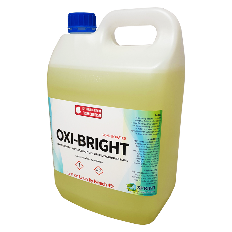 Oxibright - Lemon Laundry Bleach 4% - Sprint Cleaning Products