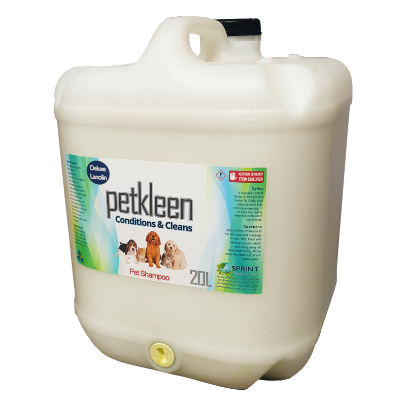 Petkleen - Deluxe Lanolin Pet Shampoo - Sprint Cleaning Products