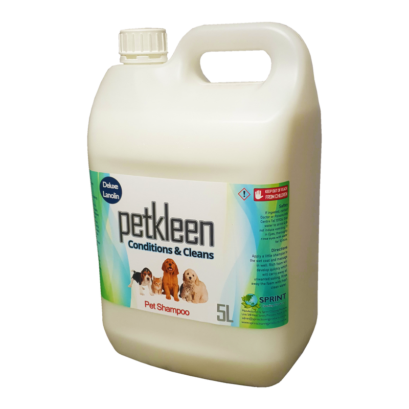 Petkleen - Deluxe Lanolin Pet Shampoo - Sprint Cleaning Products