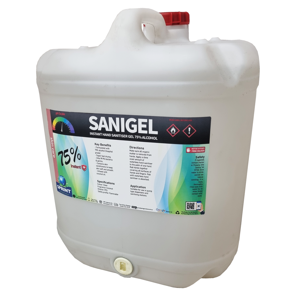 Buy Sanigel Hand Sanitiser Gel 75% Alcohol Online | Sprint Cleaning ...