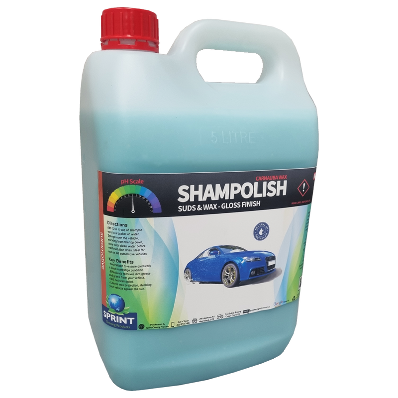 Shampolish Suds & Carnauba Wax - Sprint Cleaning Products