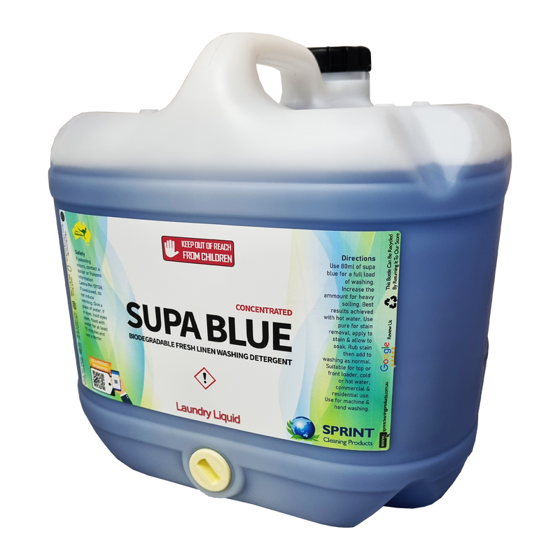 Supa Blue - Fresh Linen Laundry Detergent - Sprint Cleaning Products