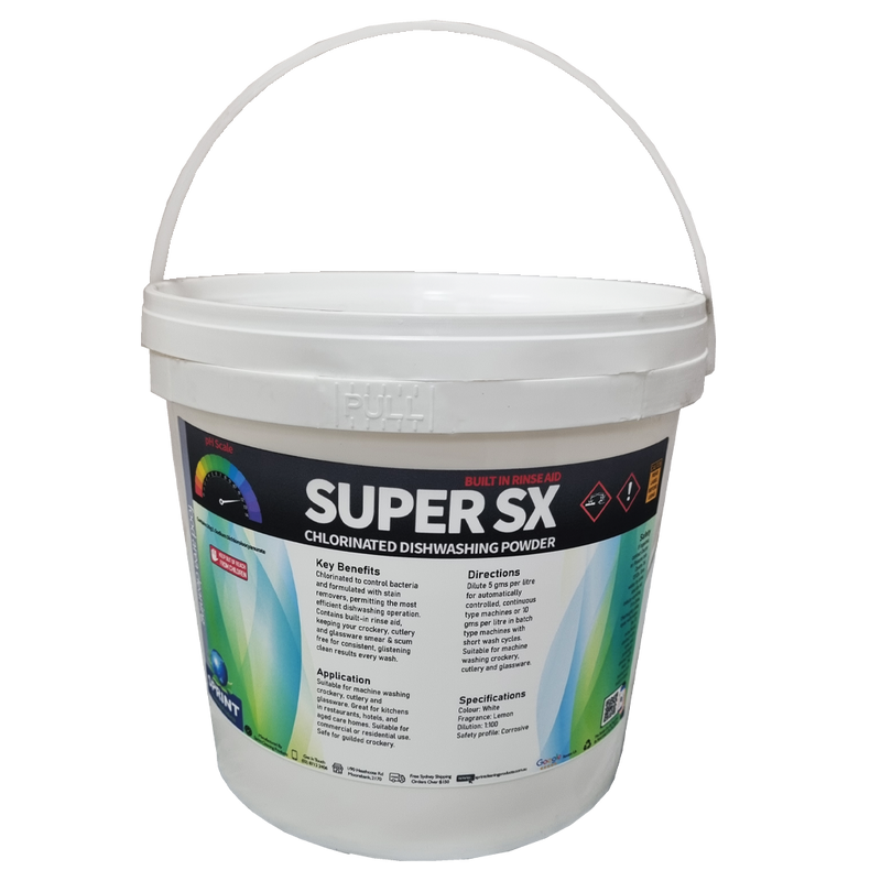 Super SX Chlorinated Dishwashing Powder - Sprint Cleaning Products