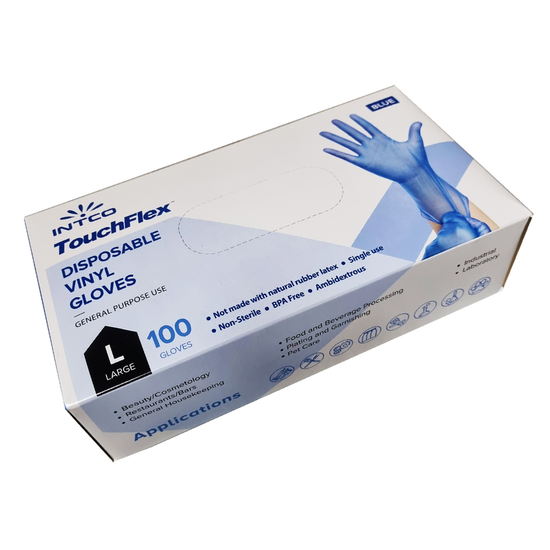 Vinyl Powder Free Blue Gloves - Sprint Cleaning Products