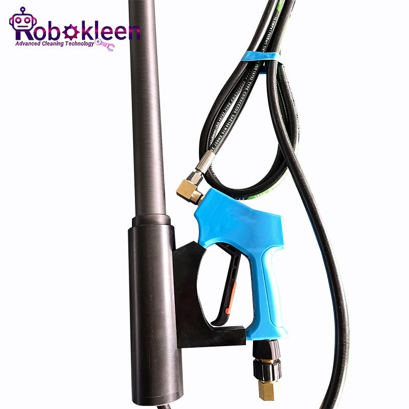 RoboPressure Carbon Fibre 35ft/10.52m Extendable High Pressure Telescopic Cleaning Pole With Gun - Sprint Cleaning Products