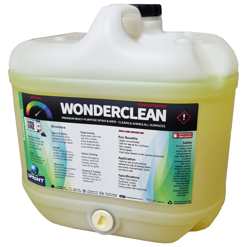 Wonderclean Premium Multi Purpose Spray & Wipe - Sprint Cleaning Products