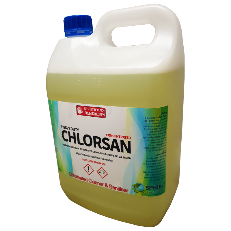 Chlorsan - Chlorinated Cleaner/Sanitser - Sprint Cleaning Products