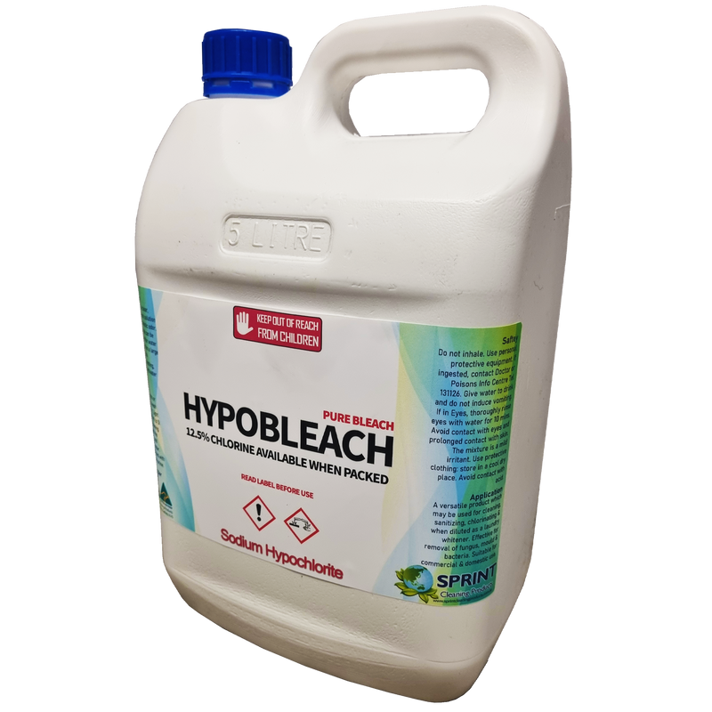Hypobleach - Sodium Hypochlorite 12.5% - Sprint Cleaning Products