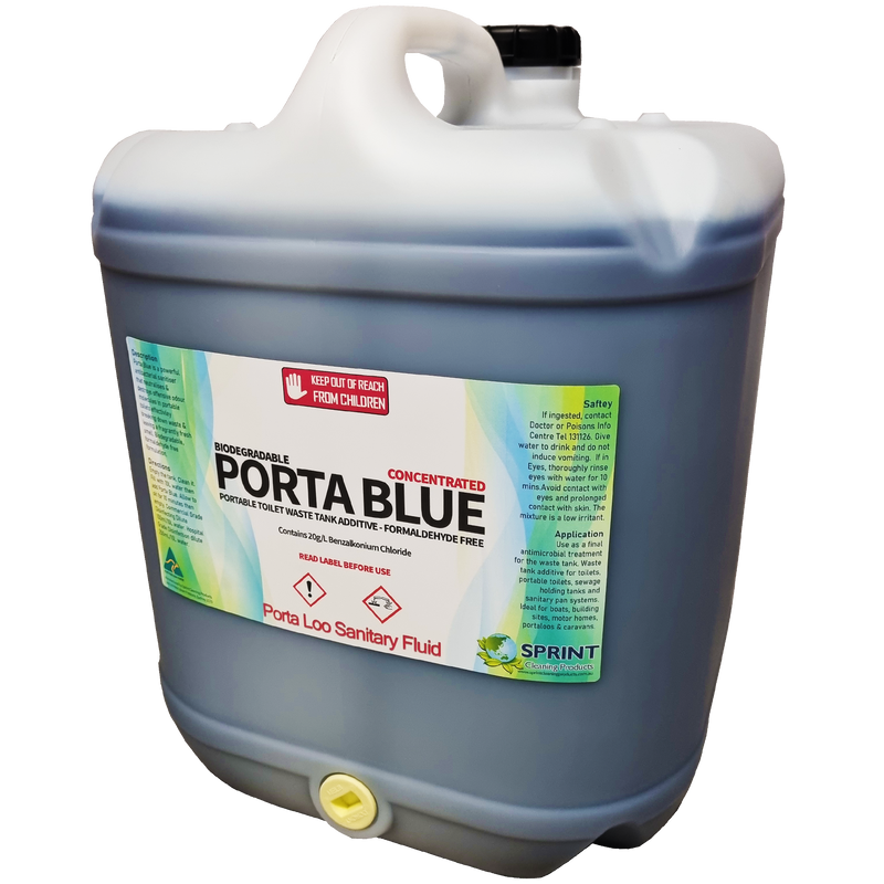 Porta Blue - Portable Toilet Sanitary Fluid - Sprint Cleaning Products