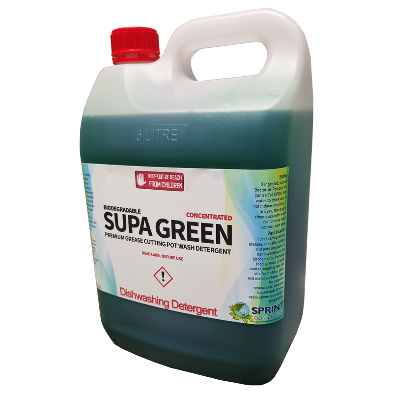 Supa Green Premium Dishwashing Detergent - Sprint Cleaning Products